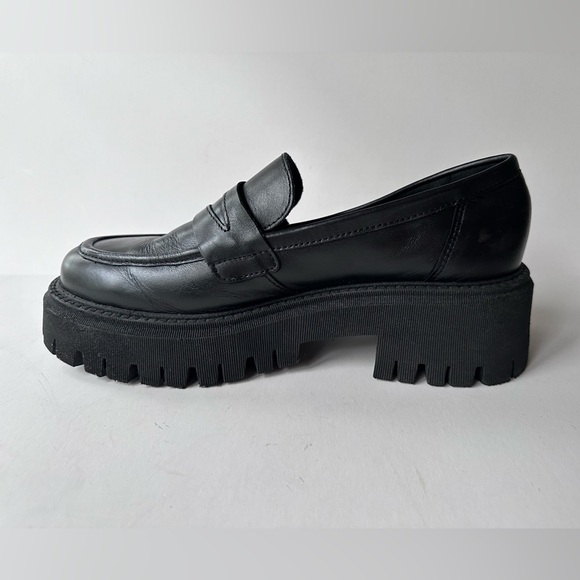Nasty Gal Leather Chunky Loafers 40 EU / 9 US - Picture 12 of 15